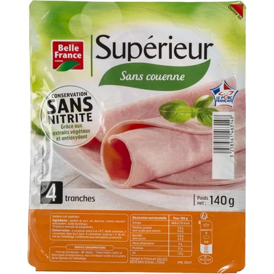 Jambon cuit sup{rieur ssn 4tr 140g