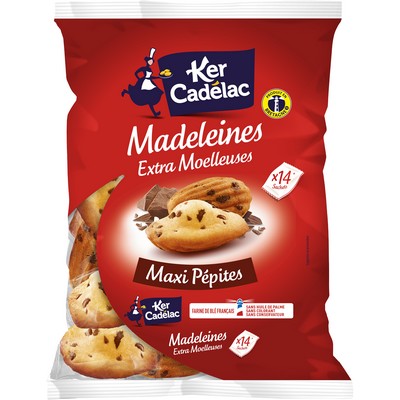 Madeleines maxi pepites chocolat 350g