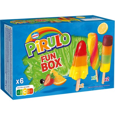 Glace a l'eau fun box x6 302g