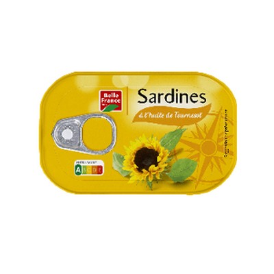 Sardine a l'huile de tournesol 3x 1/10 207g