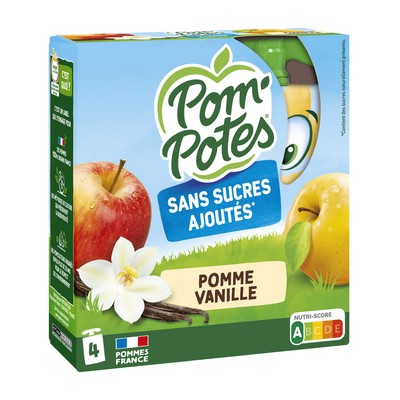 Compotes pomme vanille 4x90g