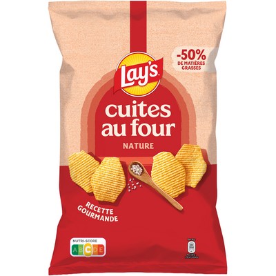 Chips cuites au four nature 120g