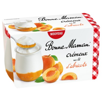 Cremeux sur lit d'abricots 2x125g